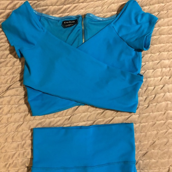 BEBE bodycon skirt w/ matching crop top
